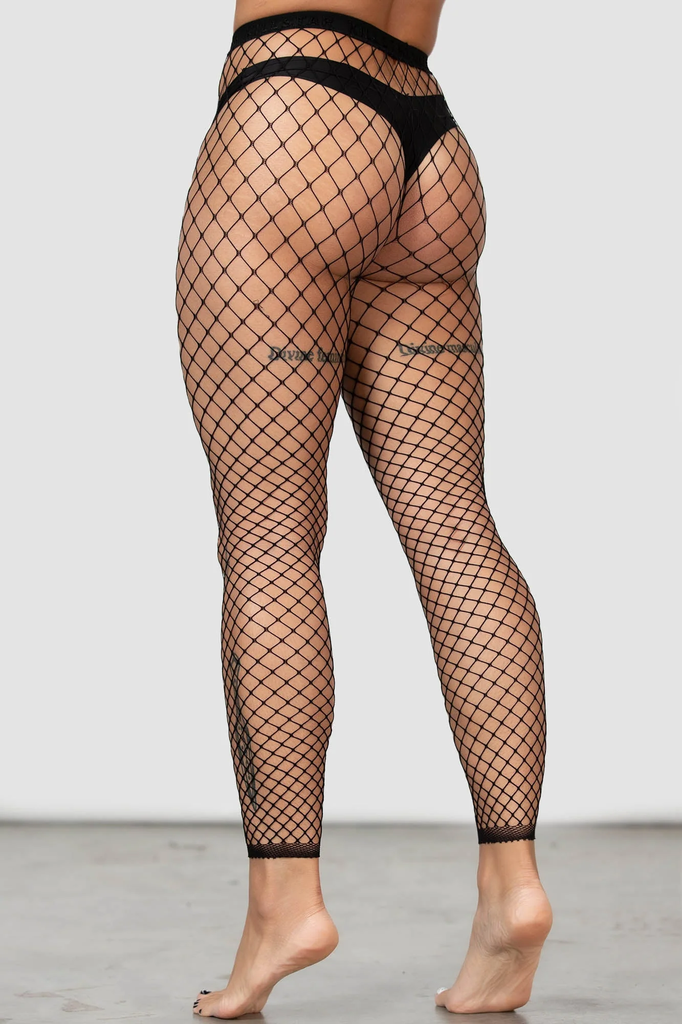All Caught Up Fishnet Tights [B] - Image 3