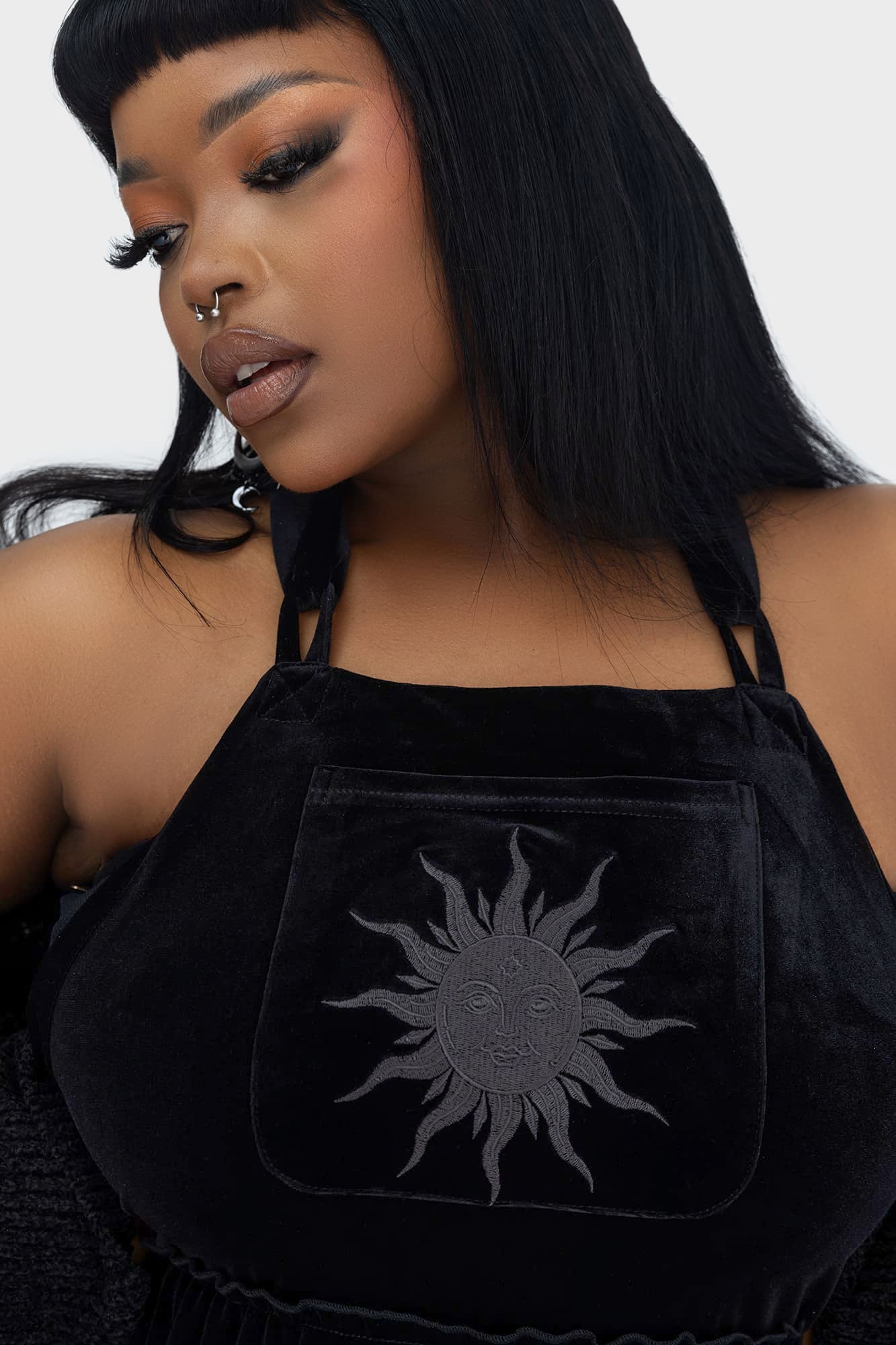 Ascended Maxi Pinafore Dress - Image 9