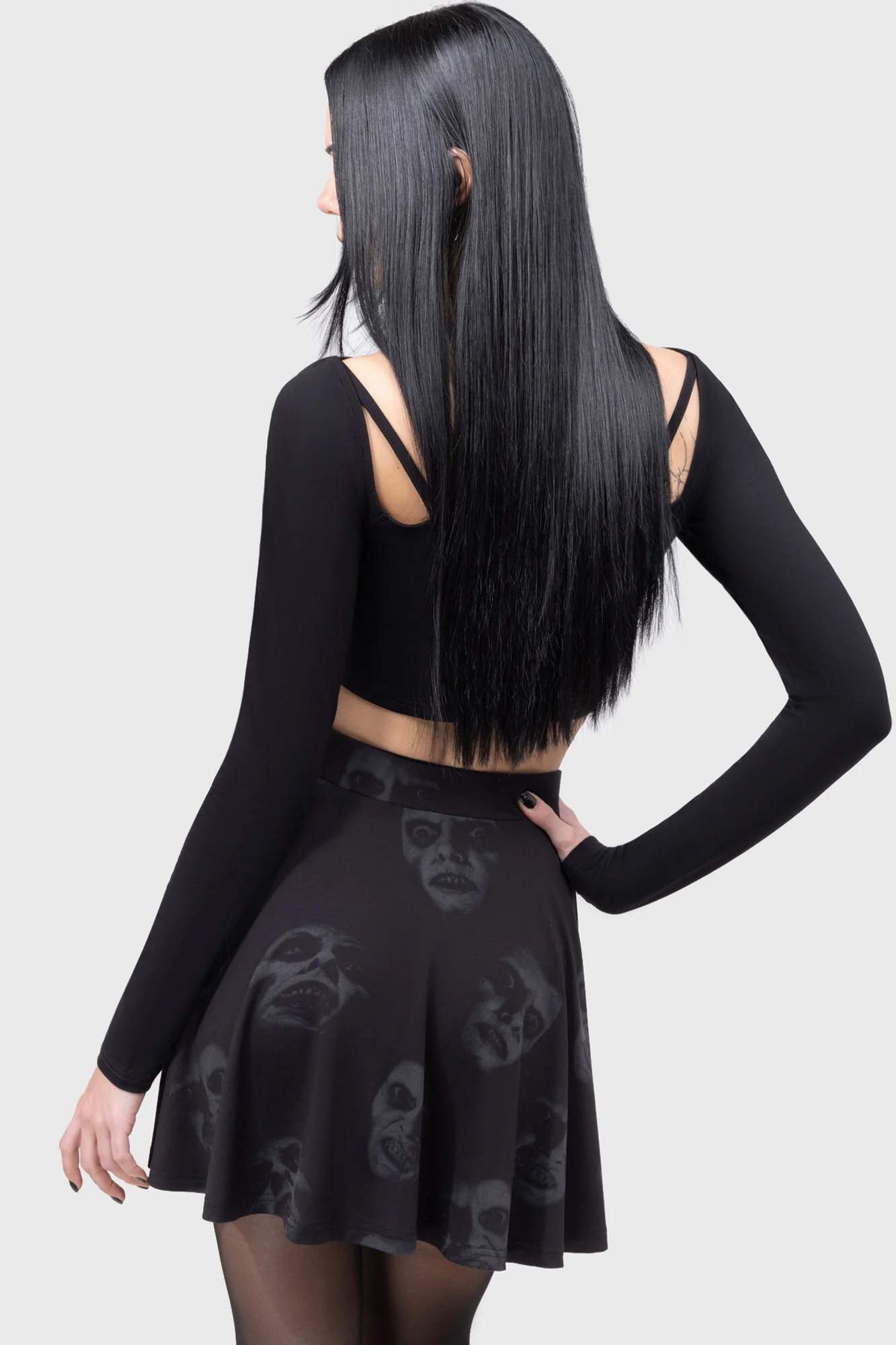 Excellent Day For An Exorcism Skater Skirt - Image 6