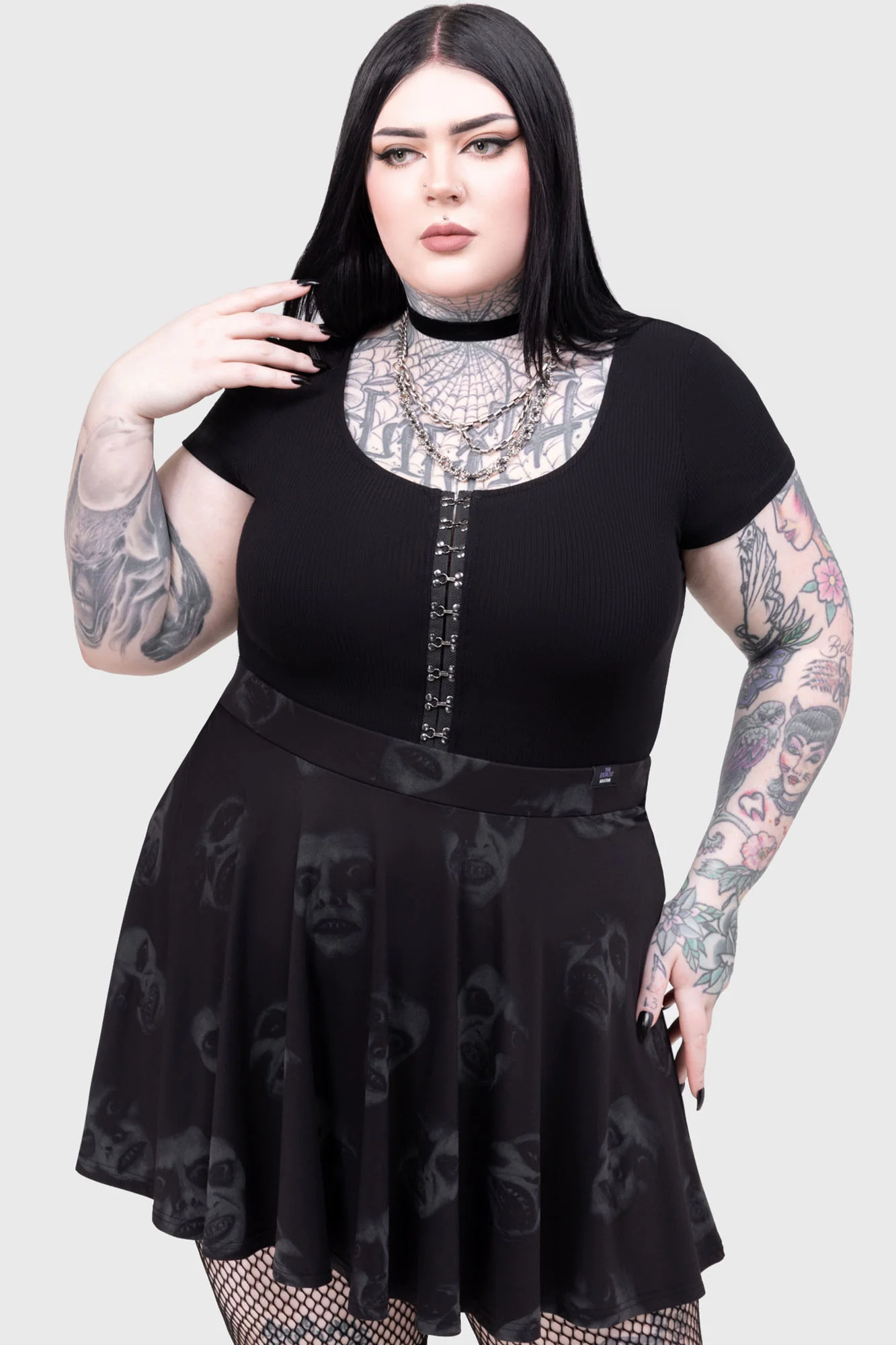 Excellent Day For An Exorcism Skater Skirt - Image 7